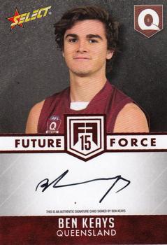 2015 Select Future Force - Red Signatures #FFRS6 Ben Keays Front